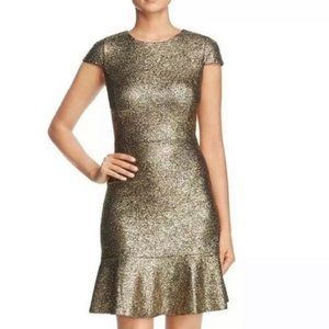 MICHAEL MICHAEL KORS GOLD SCOOP DRESS